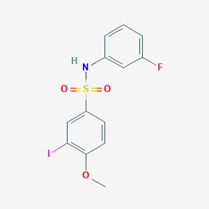 N-(3-fluorophenyl)-3-iodo-4-methoxybenzenesulfonamide