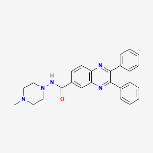 N-(4-methyl-1-piperazinyl)-2,3-diphenyl-6-quinoxalinecarboxamide