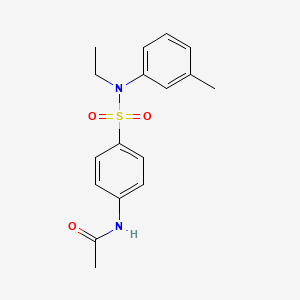 molecular formula C17H20N2O3S B4210922 N-{4-[ethyl(3-methylphenyl)sulfamoyl]phenyl}acetamide 