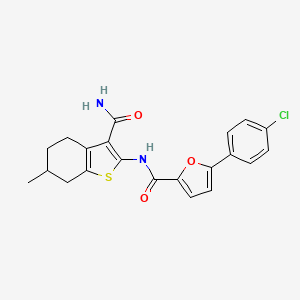 N-[3-(aminocarbonyl)-6-methyl-4,5,6,7-tetrahydro-1-benzothien-2-yl]-5-(4-chlorophenyl)-2-furamide