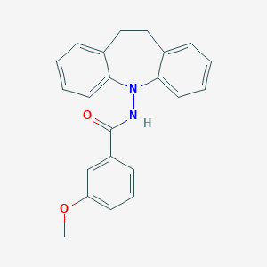 molecular formula C22H20N2O2 B421095 N-(10,11-Dihydro-dibenzo[b,f]azepin-5-yl)-3-methoxy-benzamide 