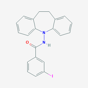 molecular formula C21H17IN2O B421096 N-(5,6-dihydrobenzo[b][1]benzazepin-11-yl)-3-iodobenzamide 