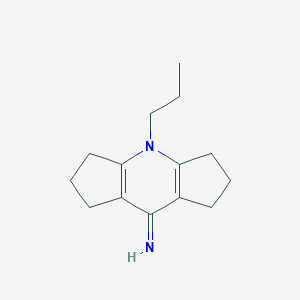 molecular formula C14H20N2 B421099 4-propyl-2,3,4,5,6,7-hexahydrodicyclopenta[b,e]pyridin-8(1H)-imine 