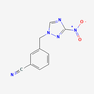 3-[(3-Nitro-1,2,4-triazol-1-yl)methyl]benzonitrile