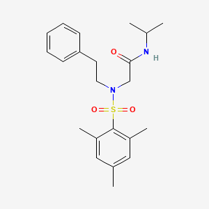 N~1~-isopropyl-N~2~-(mesitylsulfonyl)-N~2~-(2-phenylethyl)glycinamide