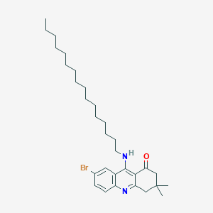 molecular formula C31H47BrN2O B421100 7-bromo-9-(hexadecylamino)-3,3-dimethyl-3,4-dihydro-1(2H)-acridinone 