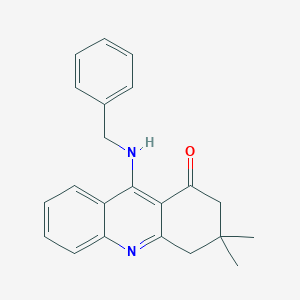 molecular formula C22H22N2O B421103 9-(benzylamino)-3,3-dimethyl-3,4-dihydroacridin-1(2H)-one 
