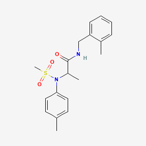 N~1~-(2-methylbenzyl)-N~2~-(4-methylphenyl)-N~2~-(methylsulfonyl)alaninamide