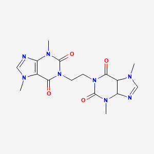 1-[2-(3,7-dimethyl-2,6-dioxo-2,3,4,5,6,7-hexahydro-1H-purin-1-yl)ethyl]-3,7-dimethyl-3,7-dihydro-1H-purine-2,6-dione