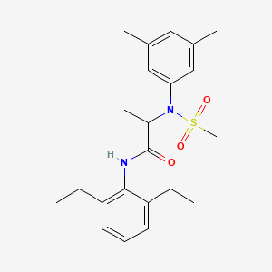 N~1~-(2,6-diethylphenyl)-N~2~-(3,5-dimethylphenyl)-N~2~-(methylsulfonyl)alaninamide