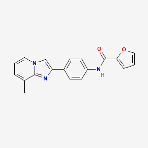 N-[4-(8-methylimidazo[1,2-a]pyridin-2-yl)phenyl]-2-furamide