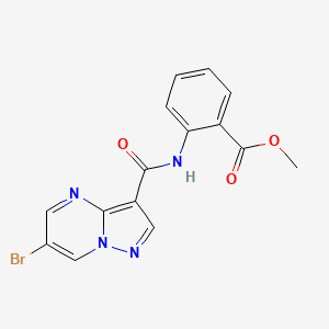 methyl 2-{[(6-bromopyrazolo[1,5-a]pyrimidin-3-yl)carbonyl]amino}benzoate