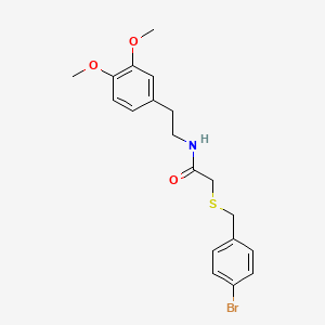 2-[(4-bromobenzyl)thio]-N-[2-(3,4-dimethoxyphenyl)ethyl]acetamide