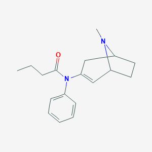 molecular formula C18H24N2O B421119 N-(8-Methyl-8-azabicyclo[3.2.1]oct-2-en-3-yl)-N-phenylbutanamide 
