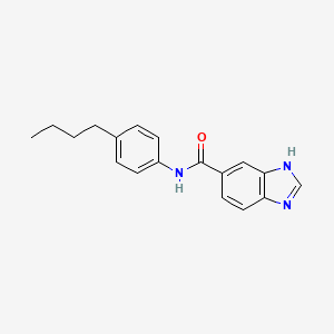 molecular formula C18H19N3O B4211190 N-(4-butylphenyl)-1H-benzimidazole-6-carboxamide 