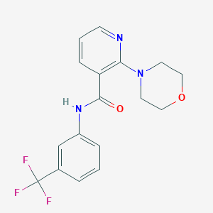 molecular formula C17H16F3N3O2 B421123 2-morpholin-4-yl-N-[3-(trifluoromethyl)phenyl]nicotinamide 