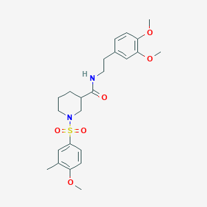 N-[2-(3,4-DIMETHOXYPHENYL)ETHYL]-1-(4-METHOXY-3-METHYLBENZENESULFONYL)PIPERIDINE-3-CARBOXAMIDE