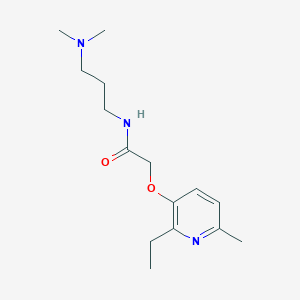 molecular formula C15H25N3O2 B421125 N-[3-(dimethylamino)propyl]-2-[(2-ethyl-6-methylpyridin-3-yl)oxy]acetamide 