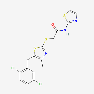 2-{[5-(2,5-dichlorobenzyl)-4-methyl-1,3-thiazol-2-yl]thio}-N-1,3-thiazol-2-ylacetamide