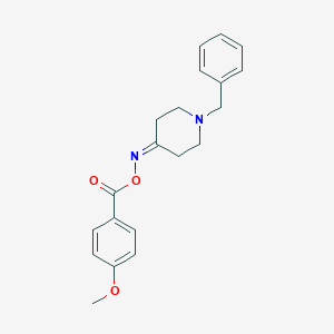 molecular formula C20H22N2O3 B421127 1-benzyl-4-piperidinone O-(4-methoxybenzoyl)oxime 