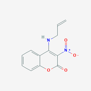 molecular formula C12H10N2O4 B421130 4-Allylamino-3-nitro-chromen-2-one 