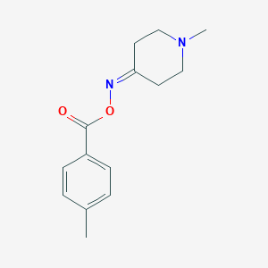 molecular formula C14H18N2O2 B421135 1-methylpiperidin-4-one O-(4-methylbenzoyl)oxime 