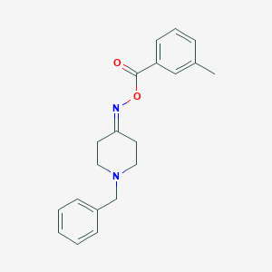 molecular formula C20H22N2O2 B421136 1-benzylpiperidin-4-one O-(3-methylbenzoyl)oxime 