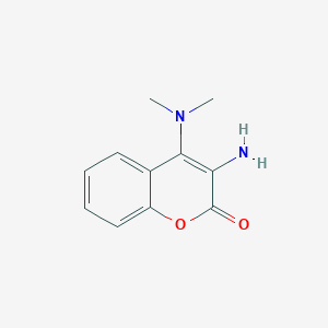 molecular formula C11H12N2O2 B421138 3-Amino-4-(dimethylamino)chromen-2-one CAS No. 313496-82-1