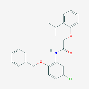 N-[2-(benzyloxy)-5-chlorophenyl]-2-(2-isopropylphenoxy)acetamide