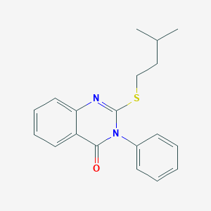 2-[(3-methylbutyl)thio]-3-phenyl-4(3H)-quinazolinone