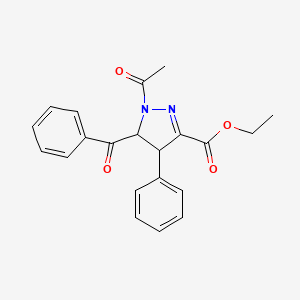 Ethyl 2-acetyl-3-benzoyl-4-phenyl-3,4-dihydropyrazole-5-carboxylate