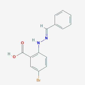 molecular formula C14H11BrN2O2 B421145 2-(2-Benzylidenehydrazino)-5-bromobenzoic acid 