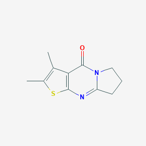 molecular formula C11H12N2OS B421146 2,3-Dimethyl-7,8-dihydropyrrolo[1,2-a]thieno[2,3-d]pyrimidin-4(6H)-one CAS No. 56929-61-4