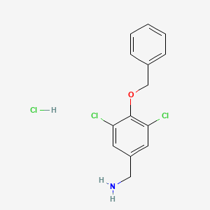 (4-(Benzyloxy)-3,5-dichlorophenyl)methanamine hydrochloride