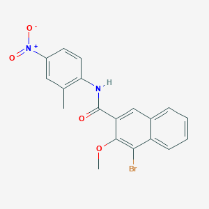 4-bromo-3-methoxy-N-(2-methyl-4-nitrophenyl)naphthalene-2-carboxamide