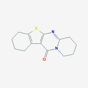molecular formula C14H16N2OS B421151 1,2,3,4,7,8,9,10-Octahydro-12H-[1]benzothieno[2,3-d]pyrido[1,2-a]pyrimidin-12-one 