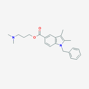 molecular formula C23H28N2O2 B421154 3-(dimethylamino)propyl 1-benzyl-2,3-dimethyl-1H-indole-5-carboxylate 