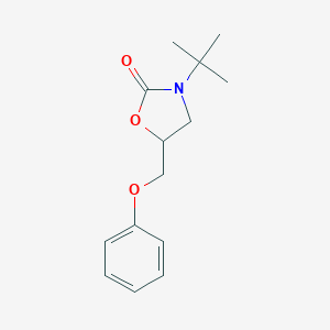 molecular formula C14H19NO3 B421155 3-tert-Butyl-5-(phenoxymethyl)-1,3-oxazolidin-2-one CAS No. 313957-60-7