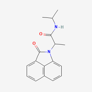 molecular formula C17H18N2O2 B4211558 N-isopropyl-2-(2-oxobenzo[cd]indol-1(2H)-yl)propanamide 