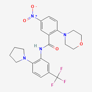 2-(4-morpholinyl)-5-nitro-N-[2-(1-pyrrolidinyl)-5-(trifluoromethyl)phenyl]benzamide