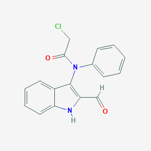 molecular formula C17H13ClN2O2 B421162 2-chloro-N-(2-formyl-1H-indol-3-yl)-N-phenylacetamide CAS No. 182123-50-8