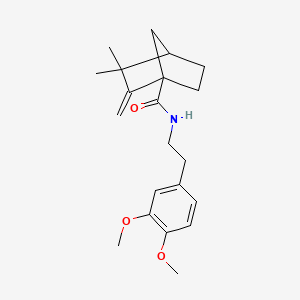 N-[2-(3,4-dimethoxyphenyl)ethyl]-3,3-dimethyl-2-methylenebicyclo[2.2.1]heptane-1-carboxamide