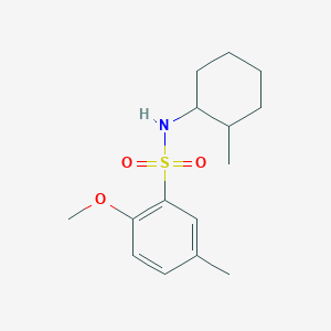 2-methoxy-5-methyl-N-(2-methylcyclohexyl)benzenesulfonamide