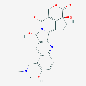 B042117 (19S)-8-[(Dimethylamino)methyl]-19-ethyl-7,12,19-trihydroxy-17-oxa-3,13-diazapentacyclo[11.8.0.02,11.04,9.015,20]henicosa-1(21),2(11),3,5,7,9,15(20)-heptaene-14,18-dione CAS No. 504413-73-4