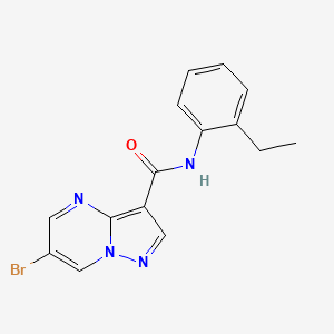 6-bromo-N-(2-ethylphenyl)pyrazolo[1,5-a]pyrimidine-3-carboxamide