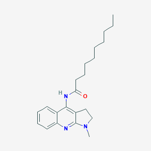 molecular formula C22H31N3O B421175 N-(1-methyl-2,3-dihydro-1H-pyrrolo[2,3-b]quinolin-4-yl)decanamide 
