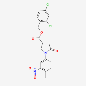 2,4-Dichlorobenzyl 1-(4-methyl-3-nitrophenyl)-5-oxopyrrolidine-3-carboxylate