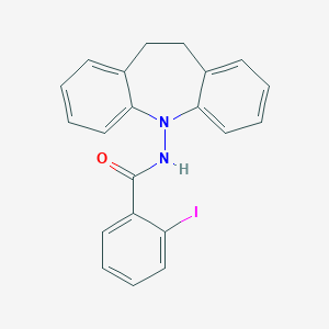 molecular formula C21H17IN2O B421176 N-(5,6-dihydrobenzo[b][1]benzazepin-11-yl)-2-iodobenzamide 