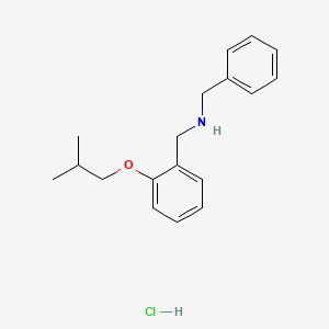 molecular formula C18H24ClNO B4211768 N-benzyl-1-(2-isobutoxyphenyl)methanamine hydrochloride CAS No. 1052411-60-5