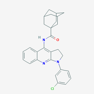 N-[1-(3-chlorophenyl)-2,3-dihydropyrrolo[2,3-b]quinolin-4-yl]adamantane-1-carboxamide